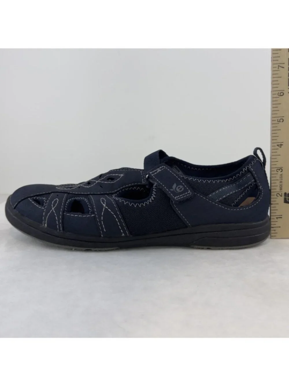 Earth Origins Eliah Fisherman Sandals Womens Size 10M Navy Blue Marine Closed - Picture 11 of 14